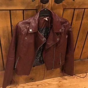 Faux leather jacket